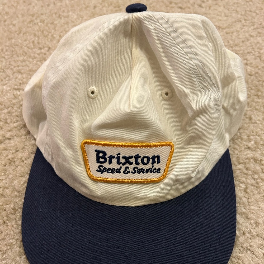 Brixton Cream and Navy Cap